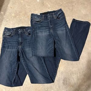 2 Pairs Joe's Hi Rise Honey Flawless Curvy Bootcut Jeans Size 27